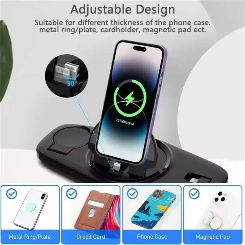 3 In 1 Fast Wireless Charger C - Smartwatch X12 评论和价格