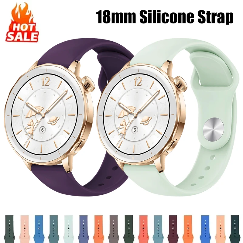 18mm Silicone Watch Strap For  - Fossil Smartwatch Accessories 评论和价格