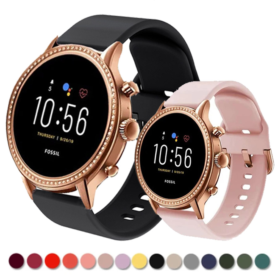 Silicone Strap For Fossil Wome - Fossil Smartwatch Accessories 评论和价格