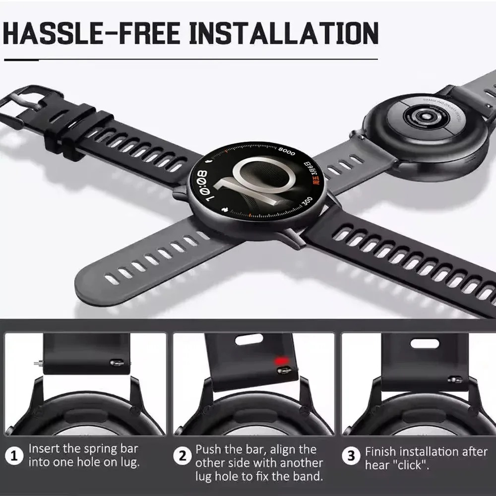 20mm 22mm Silicone Strap for O - Smartwatch X2 评论和价格