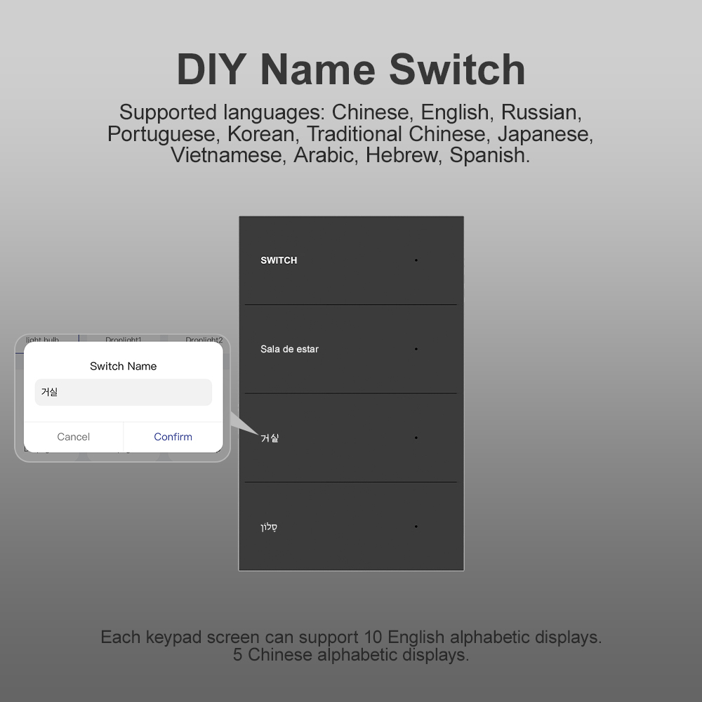 MANHOT Smart Wifi DIY Name Swi - Smart Accessories 评论和价格