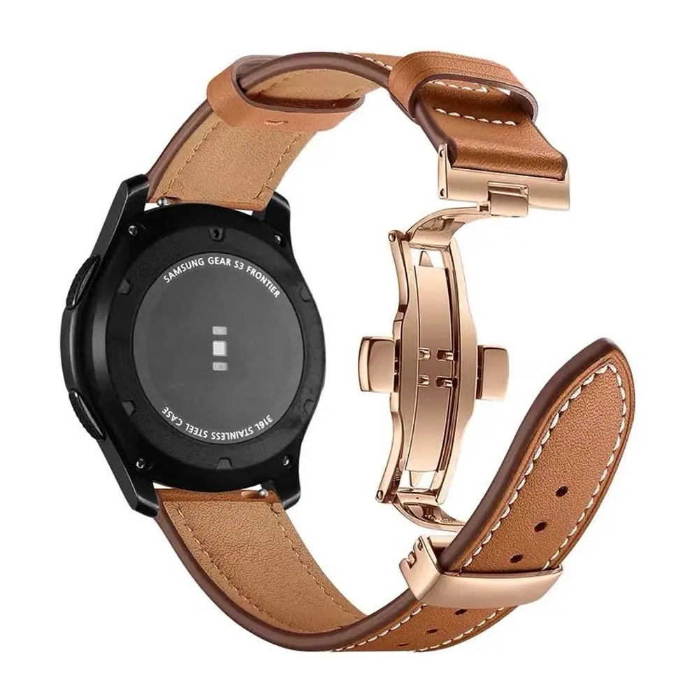 20mm 22mm Leather Band For Sam - Titan Smartwatch Accessories 评论和价格