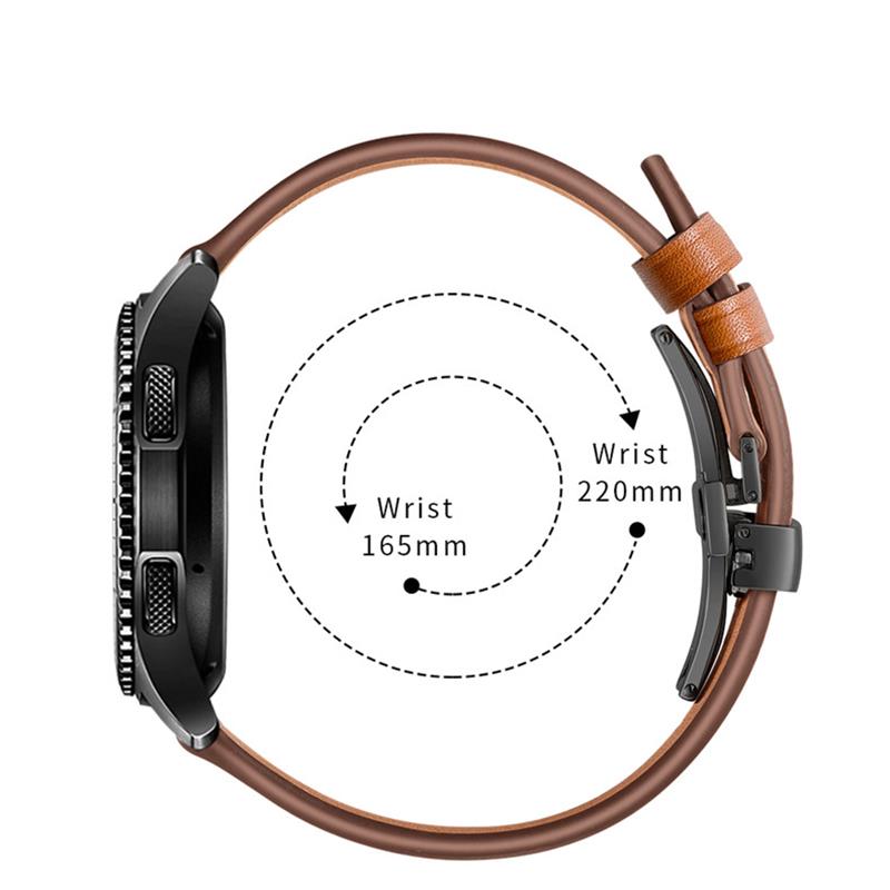 20mm 22mm Leather Band For Sam - Titan Smartwatch Accessories 评论和价格