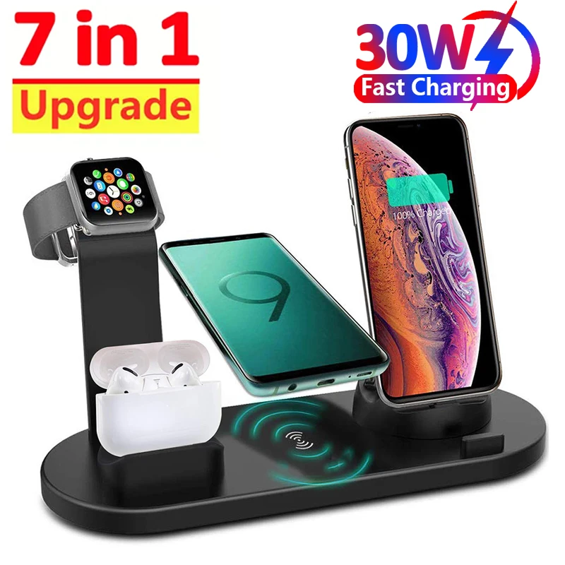 7 In 1 Wireless Charger Stand  - Smartwatch X12 评论和价格